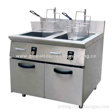 6kW Removable Commercial Deep Fryer with Two Tanks